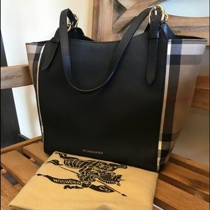 Burberry canter shoulder tote handbag